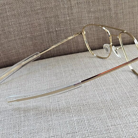Capri DC158 Eyeglasses Frame Gold Tone 55[]22 140 Metal Glasses Fame only - Picture 7 of 11